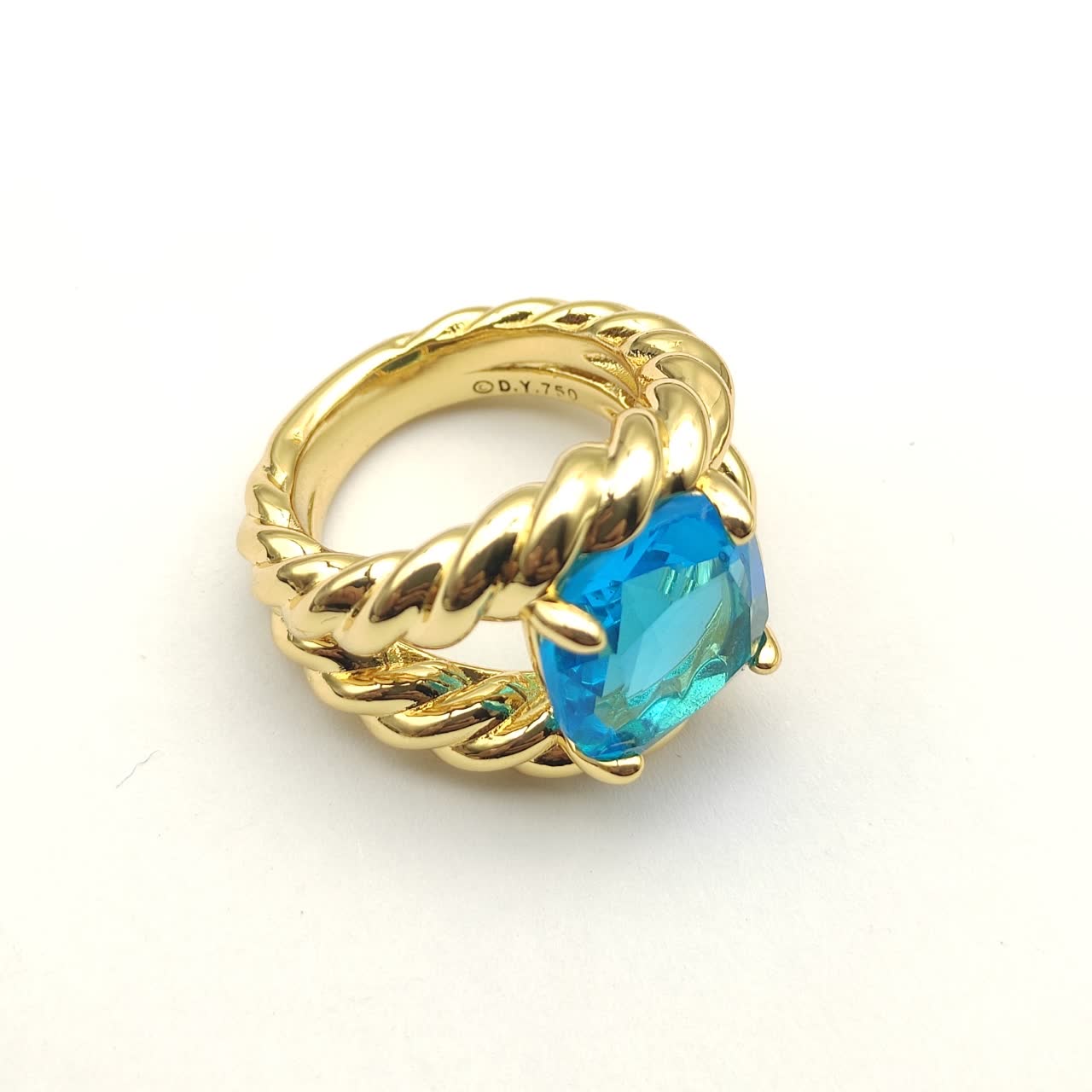 David Yurman Blue Gemstone Ring